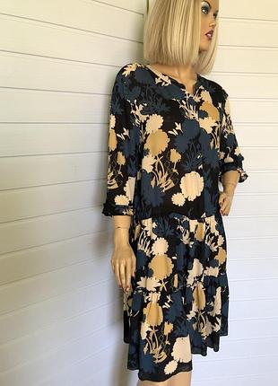 Віскозна  ярусна сукня 2