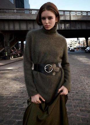 Светр zara з кашеміром та вовною із високим коміром