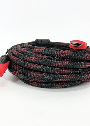Кабель hdmi - hdmi 10m усиленный в обмотке 10м шнур