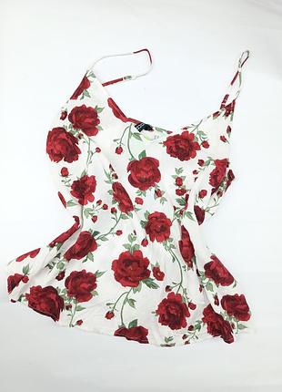 Легенький квітчастий топ маєчка 
 від h&m