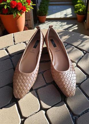 Нові балетки неперевершені туфлі 100%шкіра m&s collection р.40-41