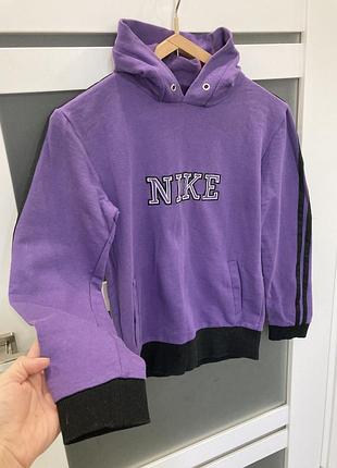 Nike s фіолетова з принтом худі трикотаж кофта з капюшоном