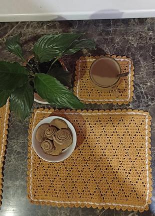 Салфетки ручной работы "весели ромбики"