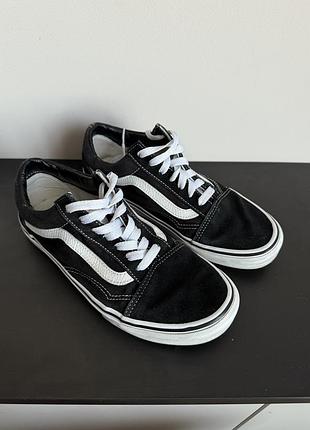Кеди класичні unisex vans old skool black / white