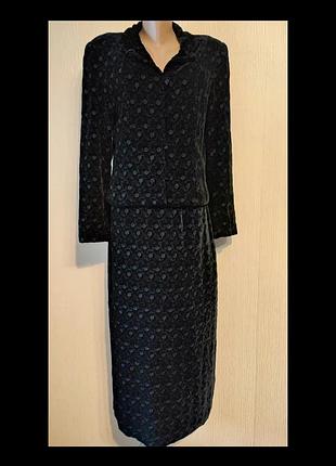 Вінтажний оксамитовий костюм від laura ashley