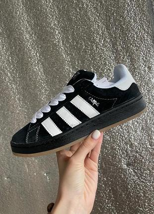 Уцінка кросівки campus x korn black white