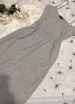 Сіра максі сукня boohoo