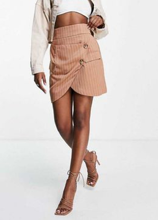 Стилізована спідниця міні класичного крою in the style &lorna luxe by asos