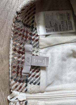 Юбка мини в клетку h&amp;m 4