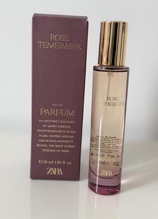 Жіноча парфумована вода парфуми zara зара rose temeraire 30 ml іспанія