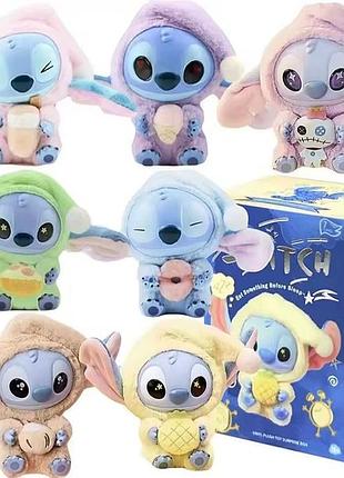Стіч лабубу м'яка іграшка-брелок stitch labubu в сюрприз боксі