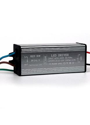 Led драйвер 50w input 85-265v; output 25-36v