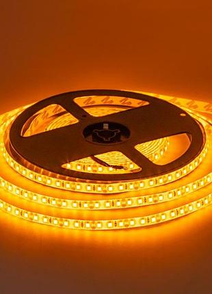 Світлодіодна стрічка жовта 12 v smd2835 120 led/м ip20