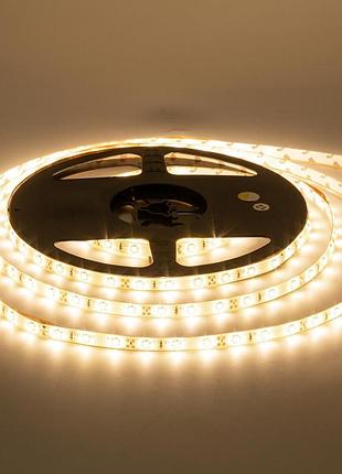 Світлодіодна стрічка тепла біла 12 v avt smd2835 60 led/м ip20