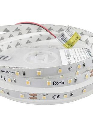 Led стрічка rishang 60-2835-24v-ip20 5,5w 463lm 3000k 5м (rn0860tc-b-ww)