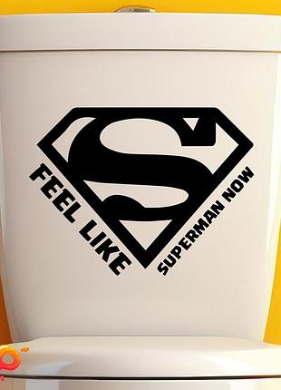 Наклейка: feel like superman now (039)