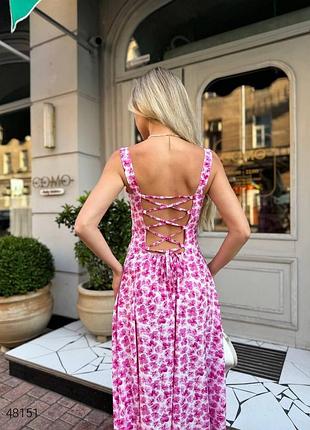 Сарафан с открытой спиной на шнуровке6 фото