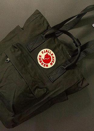 Рюкзак- сумка kanken чорного кольору розмір 45х27х12 см