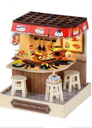 3d румбокс- конструктор  “суши-бар”  diy dollhouse