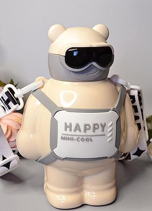 Дитячий термокухоль 450 ml у вигляді ведмедика