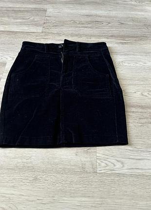 Вельветова спідниця