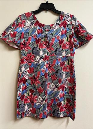 Оригінальна коротка вільна сукня zara