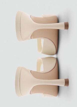 Босоніжки мюлі mango шльопанці на тонких підборах 17032923 артикул