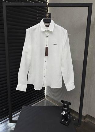 Сорочка біла чорна беж