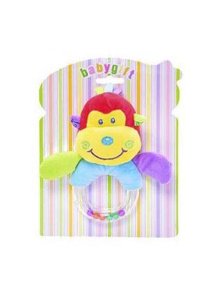 Погремушка мягкая  bambi c20561 животные обезьяна