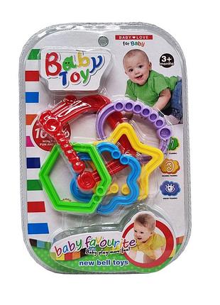 Погремушка детская 536-007, 5 видов фигуры