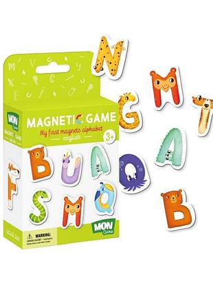 Детский набор магнитов "магнитные буквы. английский" mon game 200210