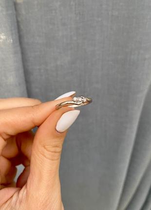 Кольцо из серебра с бриллиантами 025в2 фото