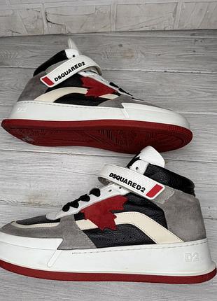 Крутые модные кроссовки сникерсы dsquared  made italy 45р 7