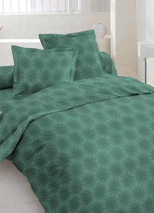 Пододеяльник вилена бязь голд евро макси размер 220х240 см король персии зеленый