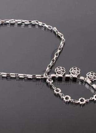 Жіночий сріблястий браслет на ногу в асортименті. елегантна біжутерія. стильні прикраси для жінок.