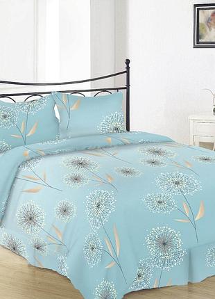 Евро простынь вилена бязь голд размер 220х220 одуванчик галактика голубой