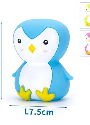 Игрушка-пищалка для собак для жевания винил в ассортименте. пингвин. д9,5хш7,5 см. товары для любимчиков.