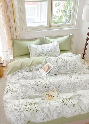 Комплект постельного белья белое с узором. 200х230; 220х240; 70х70 см. приятный отдых и комфортный сон.