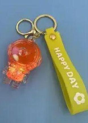 Брелок подвеска прозрачная космонавтик в ассортименте. сувенир на день влюбленных.