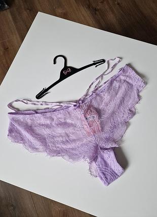 Лавандовые кружевные трусики бразилиана плюс сайз hunkemoller 44 xlash 14 xxl высокая посадка