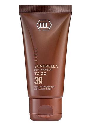🤍holy land сонцезахисний крем із тоном cosmetics sunbrella ❕spf 30 ❕demi make-up