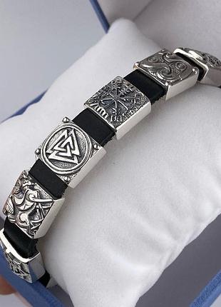 Браслет залужного из серебра 925 пробы