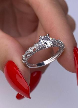Кольцо серебряное женское