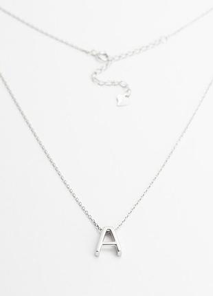 Колье серебряное  "а"