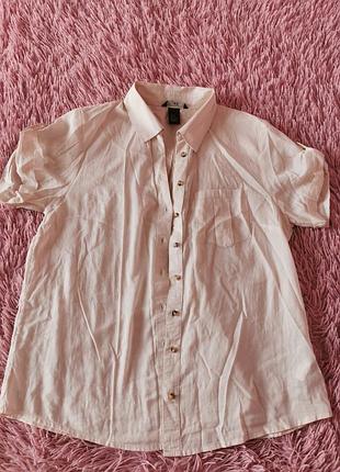 Рубашка бренда h&m 100% coton