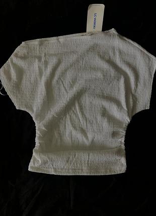 Біла текстурована блузка lcw vision (lc waikiki) розмір m