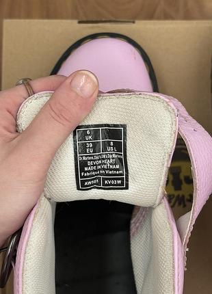 Черевики dr. martens devon heart pink lavender 39 оригінал4 фото