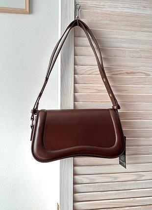 Сумка шоколадного кольору lucksherrys