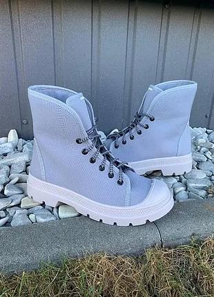 Жіночі високі кеди, колір сірий