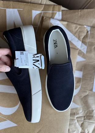 Кеди zara замш 2